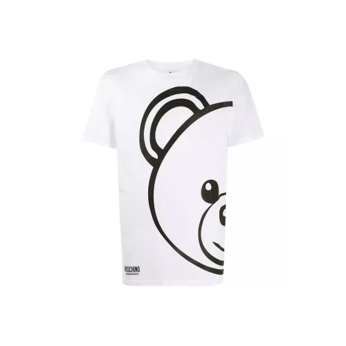 MOSCHINO Белая Мужская T-Рубашка