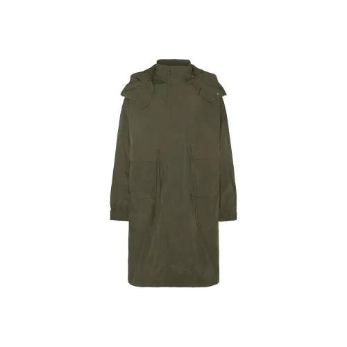 BARBOUR Зеленое Мужское Пальто