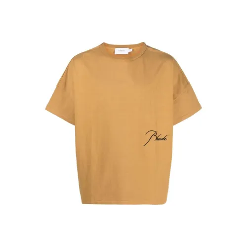 RHUDE Светло-коричневые Мужские T-рубашки