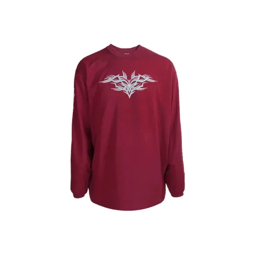 Vetements Бордовый Мужской T-Рубашки