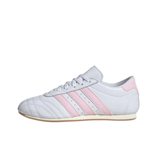 Adidas Originals Taekwondo Slip-resistant Abrasion-resistant Low-top Training Shoes Women's White Pink Adidas Originals Taekwondo Противоскользящие Устойчивые к истиранию Низкие Кроссовки для тренировок Женские Белые Розовые