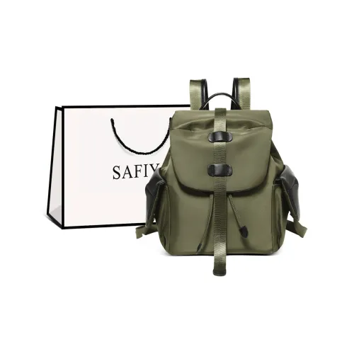 Safiya Ткань Синтетическая Кожа Рюкзак Стандартный Женский Зеленый