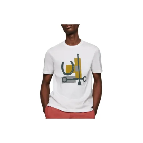 HERMES Белая Мужская T-Рубашка