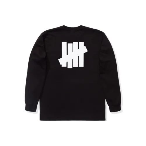 UNDEFEATED FW19 Прямой крой Длинный рукав Т-рубашка Унисекс Черный