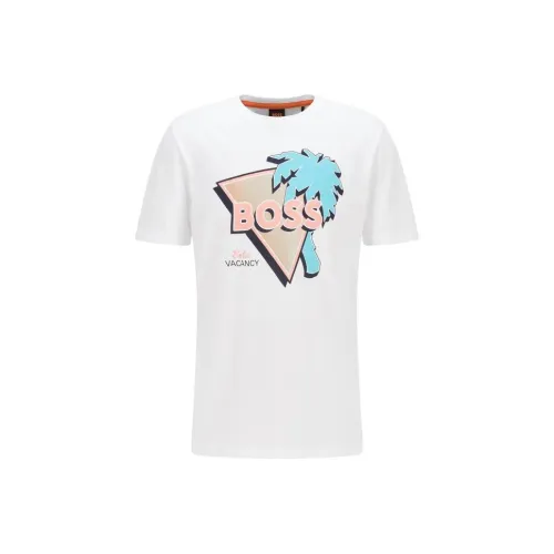 Hugo Boss Белые Мужские T-рубашки
