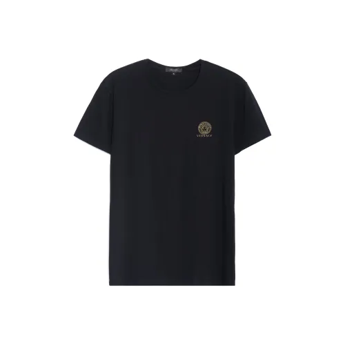 VERSACE Мужские черные T-рубашки