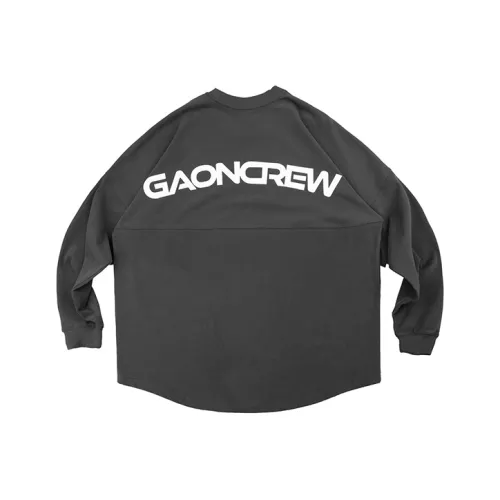 GAONCREW Длинный рукав Т-рубашка Унисекс Серый
