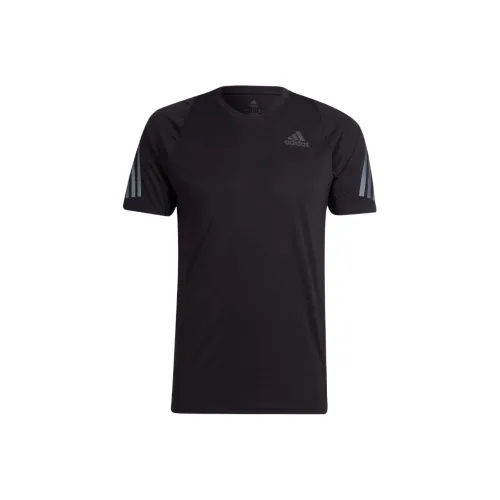 Adidas Бег Т-Рубашка Мужская Черная