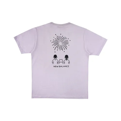 New Balance Noritake Collection Комплект с короткими рукавами T-рубашка Унисекс Фиолетовый