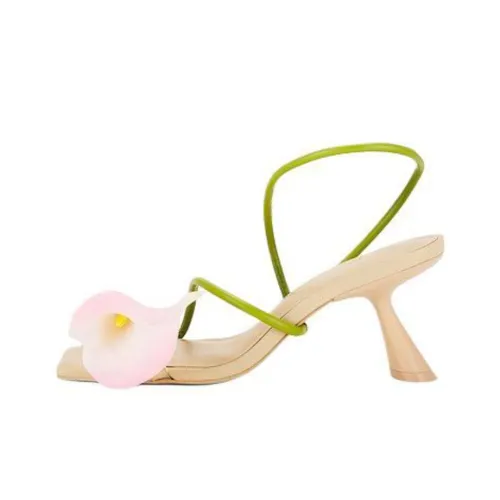 CULT GAIA Ria one Ремень Сандалии 7,5 см Женские Розовый и Бежевый