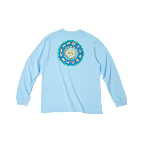 CLOT Темно-небесно-голубая унисекс футболка