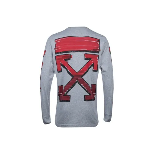 Off Белый SS21 Серый Мужские T-рубашки