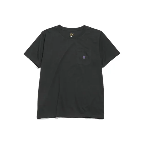 Needles Черная Унисекс Футболка