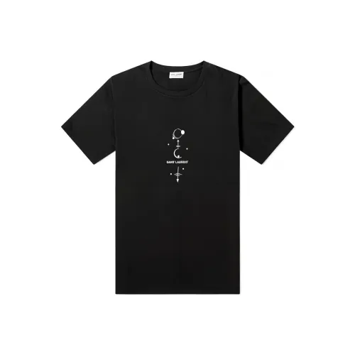 SAINT LAURENT T-рубашка мужская черная