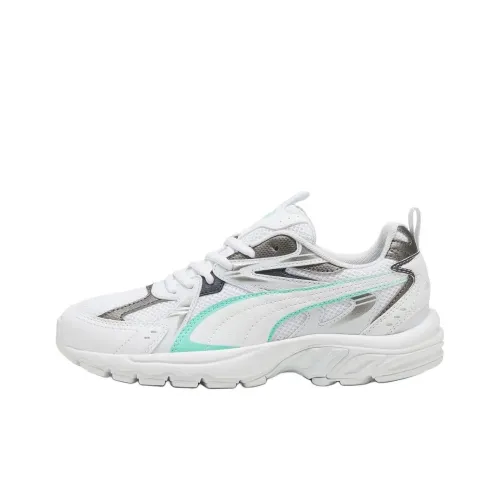 PUMA Milenio Дышащий и Противоскользящий Низкий Топ Повседневные Беговые Кроссовки Женские Белые Серые