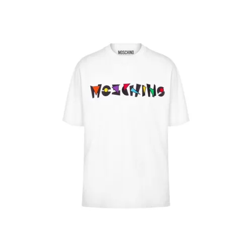 MOSCHINO Белая Мужская T-Рубашка