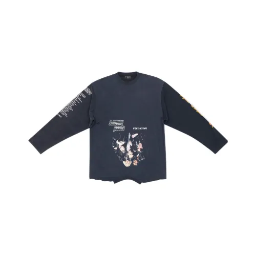 Balenciaga Oversized Series T-Shirt Унисекс Черный