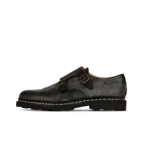Paraboot Мужская повседневная обувь, низкий топ, черный и серый цвет, мужской