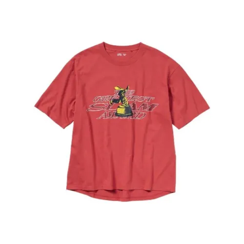 UNIQLO Красный Унисекс Футболка