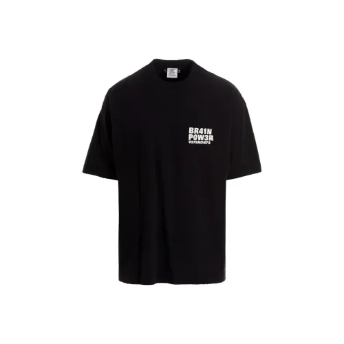 Vetements Черные Мужские T-Рубашки