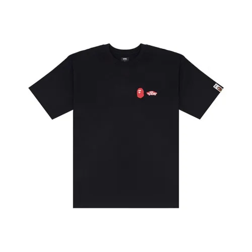 VANS BAPE Collaboration Limited Capsule Collection Черные Унисекс Футболки