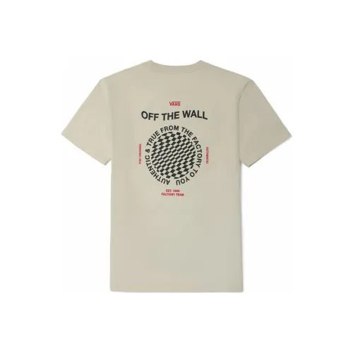 Vans Spin Check T-Shirt Мужская Овсяный