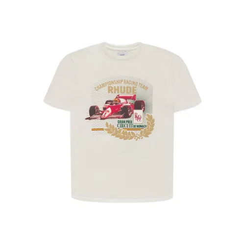 RHUDE Экрю Мужская T-рубашка