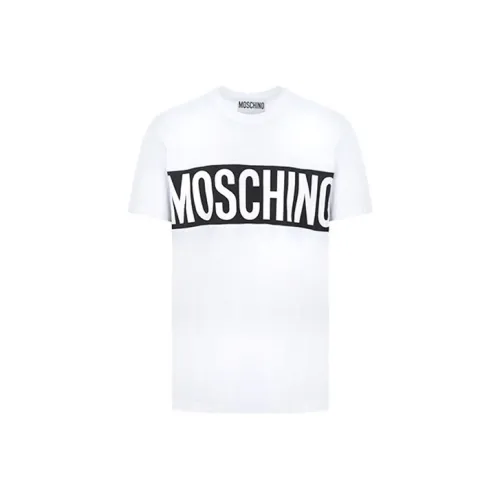 MOSCHINO Белая Мужская T-Рубашка