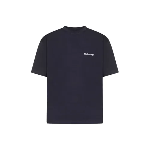 Balenciaga T-Shirt Loose Fit Men's Dark Blue