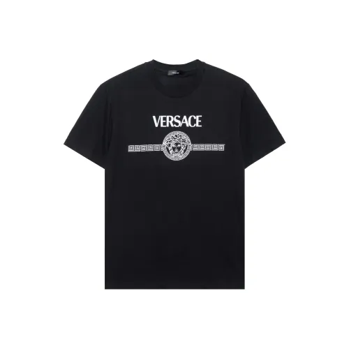 VERSACE Мужские черные T-рубашки