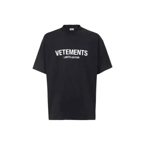 Vetements Черные Мужские T-Рубашки