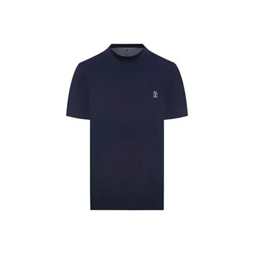 BRUNELLO CUCINELLI Синий Мужской T-Рубашки