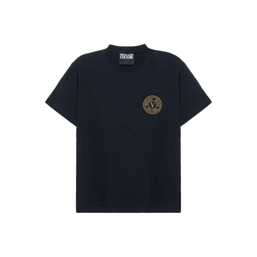 VERSACE JEANS COUTURE Мужские черные футболки