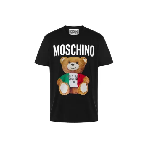 MOSCHINO Мужские черные T-рубашки