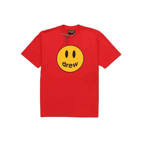 Drew House Smiley Collection T-Shirt Унисекс Красный