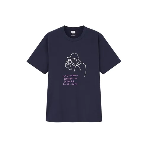 UNIQLO x Jason Polan T-Shirt Унисекс Темно-синий