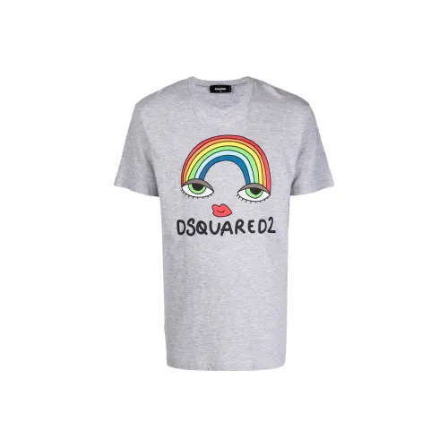 DSQUARED 2 SS22 T Рубашка Мужская Серого цвета