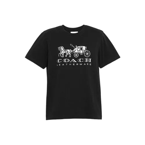 COACH Мужские черные T-рубашки