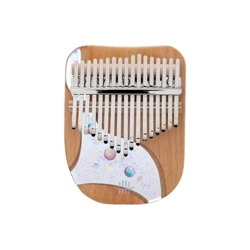Hluru Starry River Series Искрящийся Планета Resin Craft Kalimba 17 Тон 21 Тон Изогнутая пластина стиль калимбы