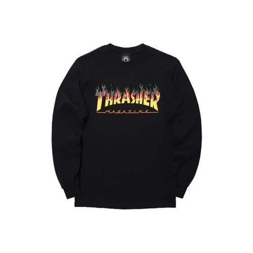 Thrasher T-Shirt US Version Unisex Black Т-Рубашка Thrasher US Version Унисекс Черная