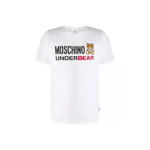 MOSCHINO Белая Мужская T-Рубашка