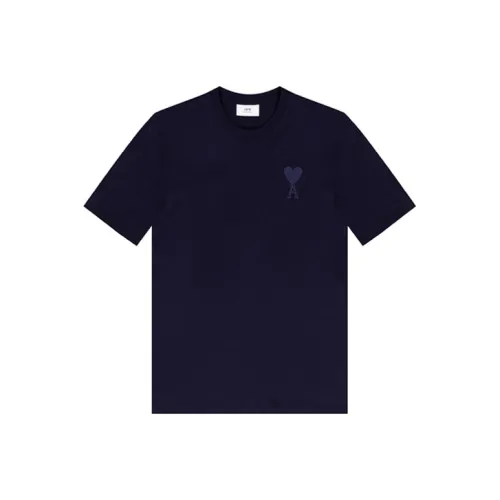 AMIPARIS Темно-синяя унисекс футболка