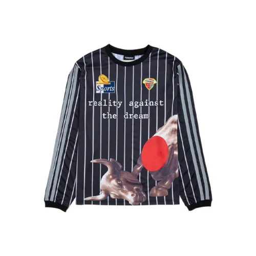 PLEASURES SS22 Прямой крой Длинный рукав Т-рубашка Мужская