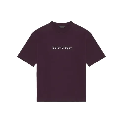 Balenciaga T-Shirt Loose Fit Men's Dark Purple