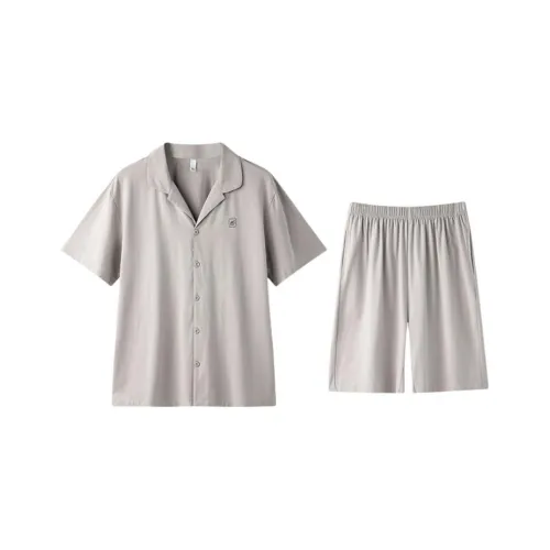 ZAO FU NIAO Пижамный комплект Мужской Звездный Серый