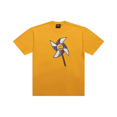 Drew House Smiley Collection Золотая Унисекс Футболка