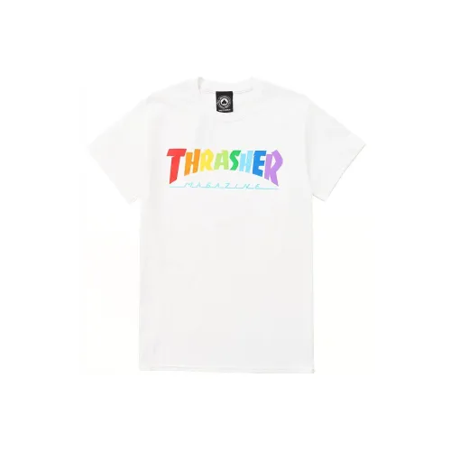 Thrasher T-Shirt US Version Unisex White