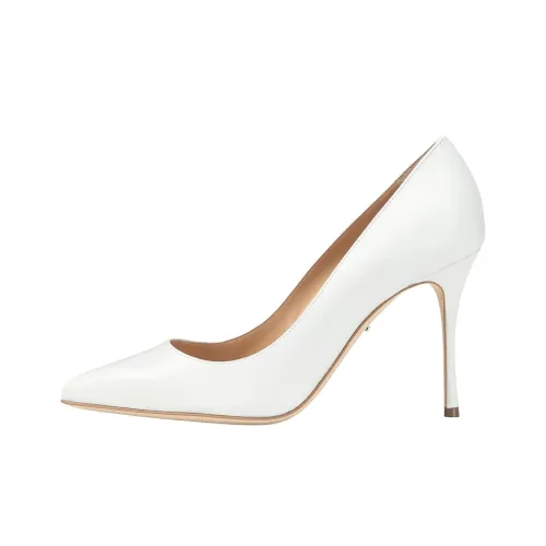 SERGIO ROSSI Godiva Bridal Узкий каблук Высокие каблуки 9 см Женские Белые