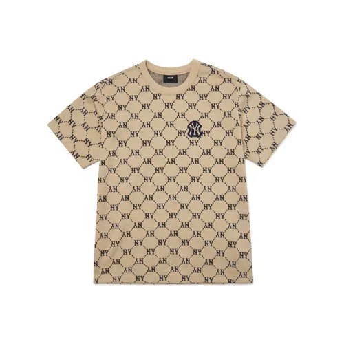 MLB Base Logo Бежевый Унисекс Футболка