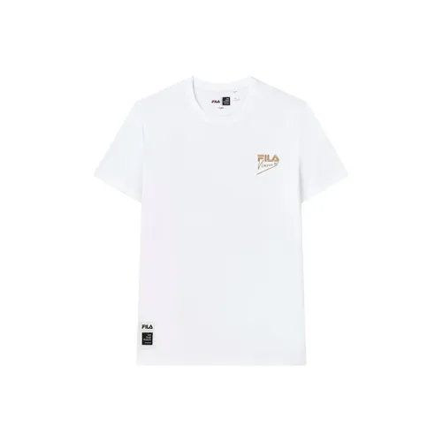 FILA x FANGAOLIANMINGXILIE Комплект с короткими рукавами мужская стандартная белая рубашка